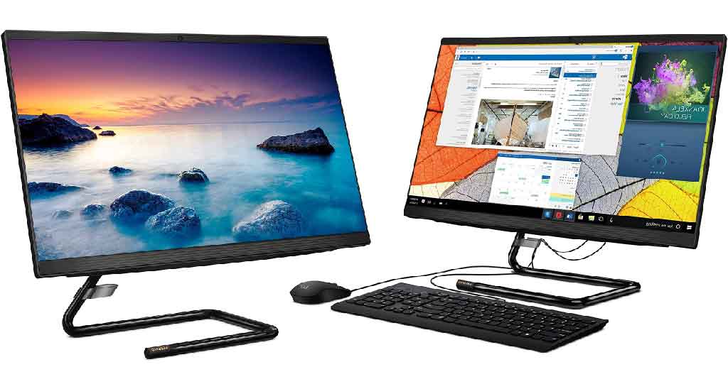 Lenovo IdeaCentre AIO 3, 24" All-in-One Computer, AMD Ryzen 3 4300U Mobile Processor, Integrated Graphics, 8GB DDR4, 256GB