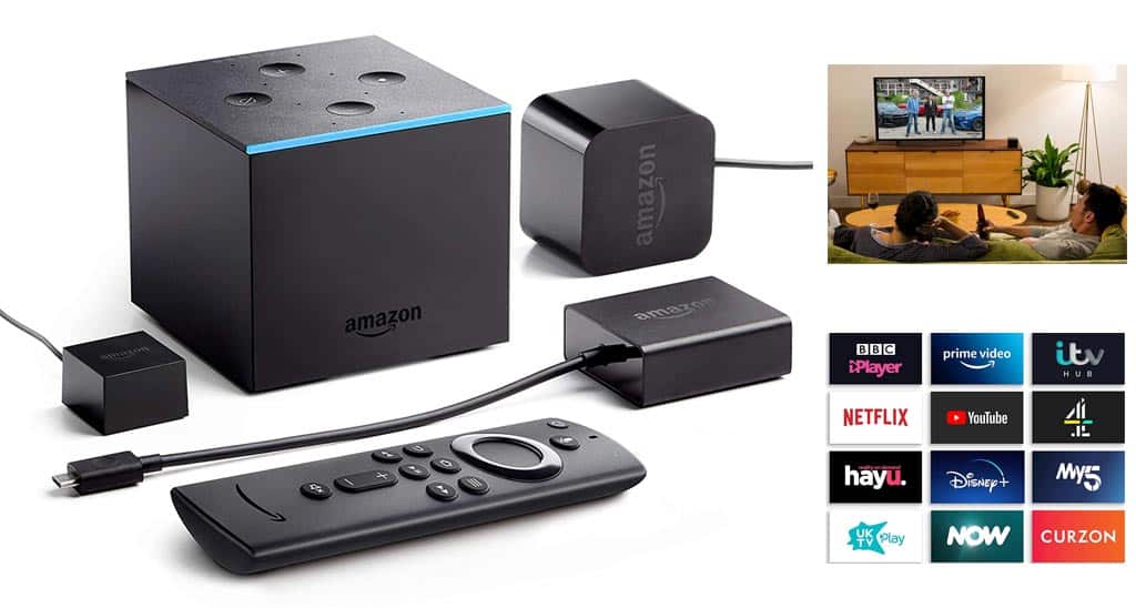 Fire TV Cube | Hands free with Alexa, 4K Ultra HD streaming media player 