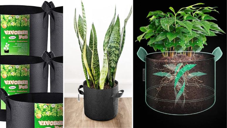 VIVOSUN 5-Pack 1 Gallon Grow Bags