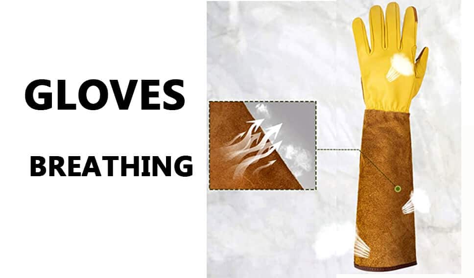 WOHEER Long Gardening Gloves for Women Thorn Proof