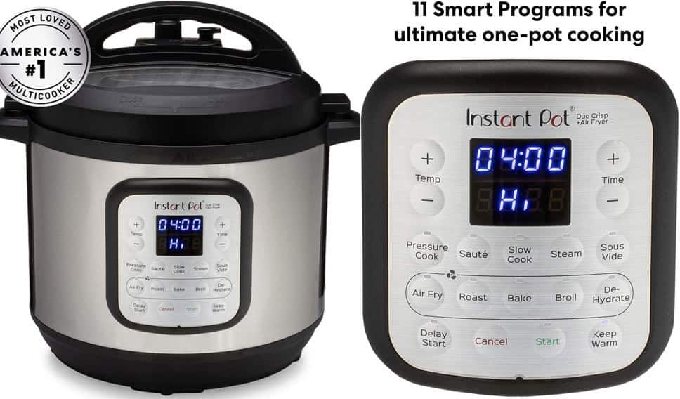 Instant Pot Duo Crisp 11-in-1 Air Fryer and Electric Pressure Cooker Combo