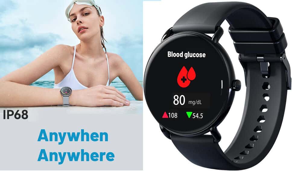 KEMTAT 2023 Upgrade Smart Blood Glucose Monitoring Watch