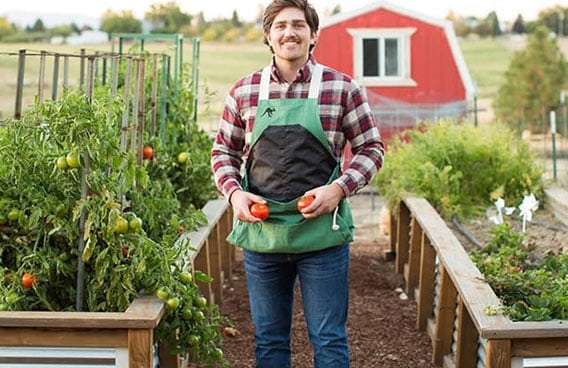 Roo Gardening Apron with Pockets and Harvesting Pouch