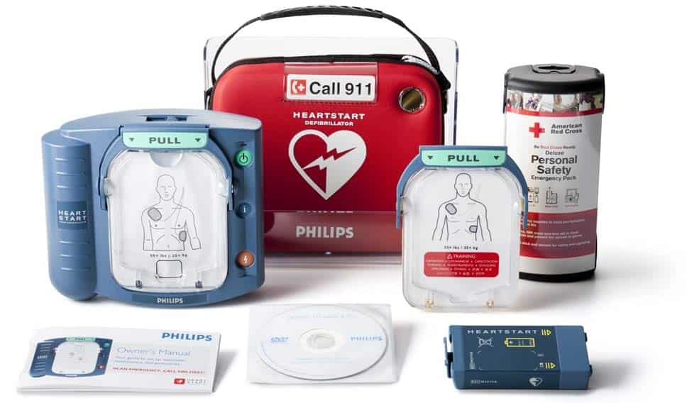 Philips HeartStart Home AED Defibrillator Value Package with Slim Carry Case