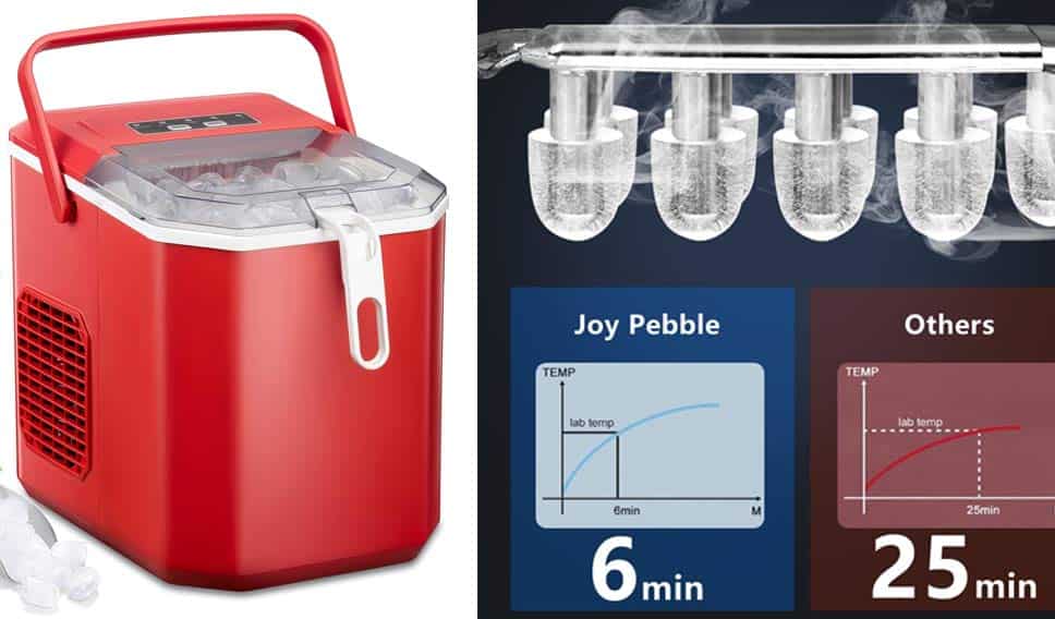 Joy Pebble Ice Makers Countertop