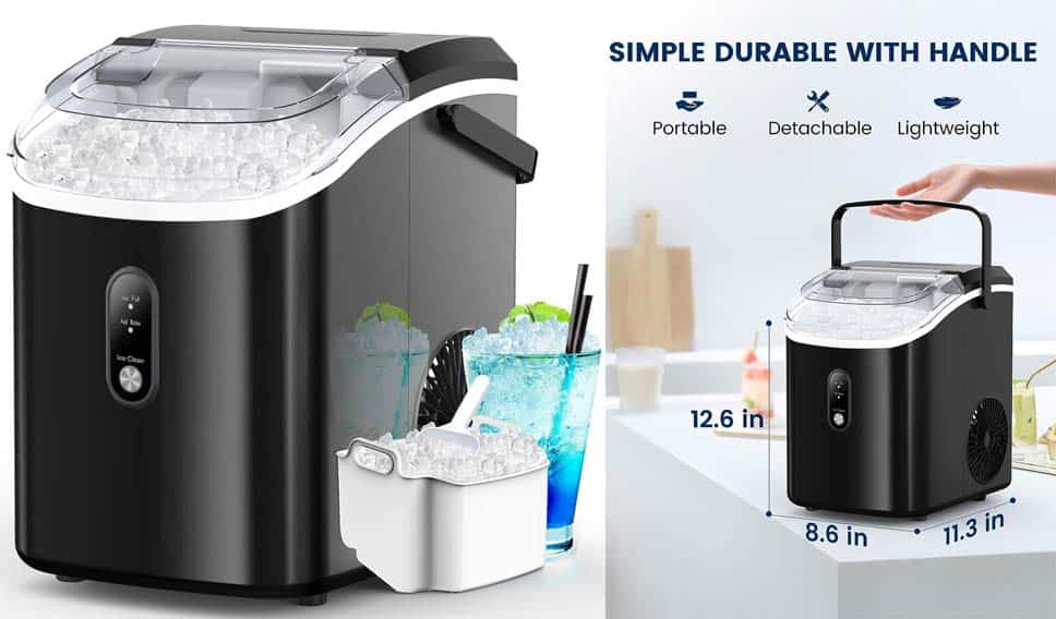 Kndko Nugget Ice Maker Countertop