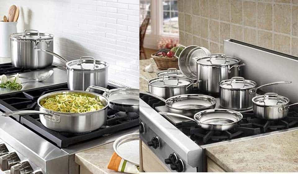 Cuisinart MCP-12N MultiClad Pro 3-Ply Stainless Steel 12-Piece Cookware Set