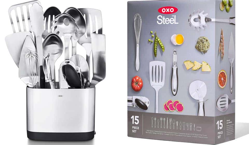 OXO SteeL 15 Piece Utensil Set