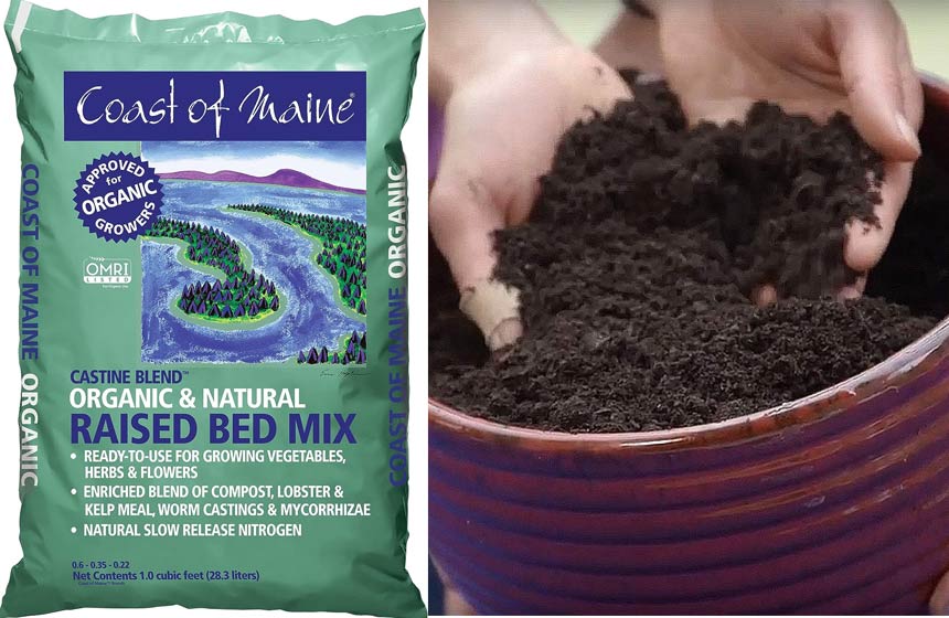 Coast of Maine Castine Blend Organic and Natural Outdoor Raised Bed Mix for Vegetables