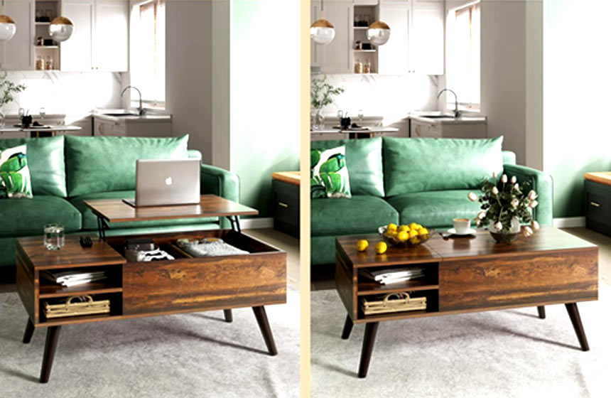 WLIVE Wood Lift Top Coffee Table