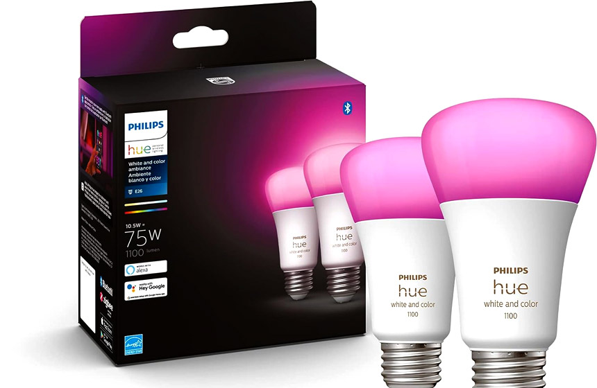 Philips Hue Smart 75W A19 LED Bulb