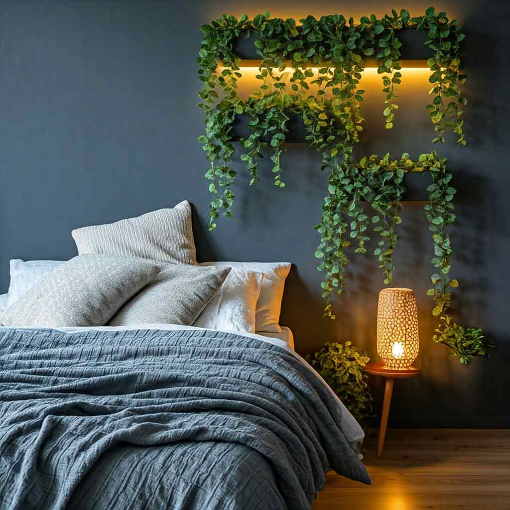 Artificial Eucalyptus with LED Lights Wall Planters